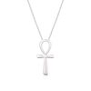 Thumbnail Image 1 of Men's Sterling Silver Egyptian Ankh Pendant Necklace