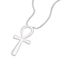 Thumbnail Image 2 of Men's Sterling Silver Egyptian Ankh Pendant Necklace