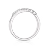 Thumbnail Image 3 of 9ct White Gold 0.25ct Diamond V Shaped Wedding Band