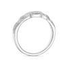 Thumbnail Image 3 of 18ct White Gold 0.12ct Diamond Shaped Wedding Band
