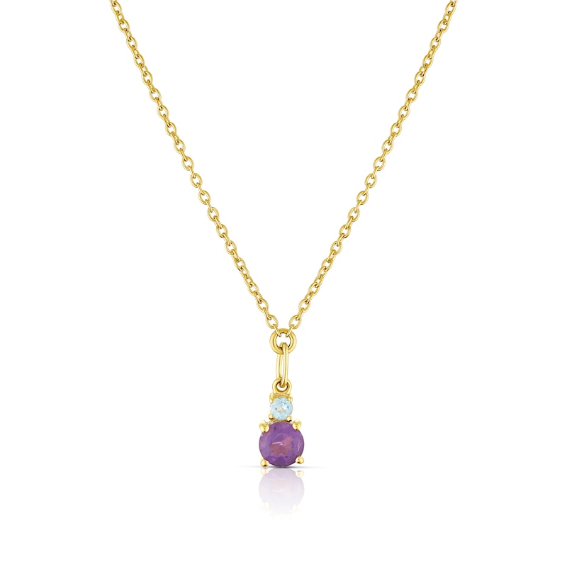 Amethyst pendant necklace