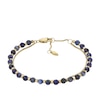 Thumbnail Image 1 of Fossil Ladies' Gold Tone Double Chain Blue Stone Set Bracelet