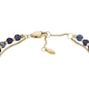 Thumbnail Image 3 of Fossil Ladies' Gold Tone Double Chain Blue Stone Set Bracelet