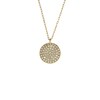 Thumbnail Image 2 of Fossil Sadie Ladies' Gold Tone Stone Set Coin Pendant Necklace