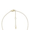 Thumbnail Image 3 of Fossil Sadie Ladies' Gold Tone Stone Set Coin Pendant Necklace