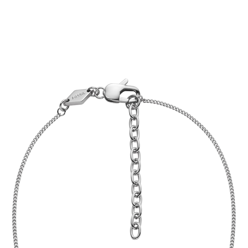 Main Image 3 of Fossil Harlow Men's Stainless Steel Double Dog Tag Necklace