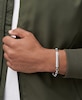 Thumbnail Image 4 of Fossil Harlow Men's Stainless Steel Paper link ID Chain Bracelet