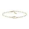 Thumbnail Image 0 of Fossil Corra Ladies' Gold Tone Paper link Chain Bracelet