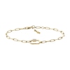 Thumbnail Image 1 of Fossil Corra Ladies' Gold Tone Paper link Chain Bracelet