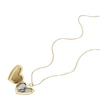 Thumbnail Image 3 of Fossil Ladies' White Heart Pendant Gold Tone Spiga Chain Necklace