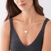 Thumbnail Image 4 of Fossil Ladies' White Heart Pendant Gold Tone Spiga Chain Necklace