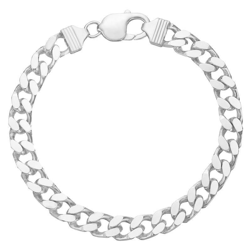 Main Image 1 of Sterling Silver 8.5" Curb Bracelet