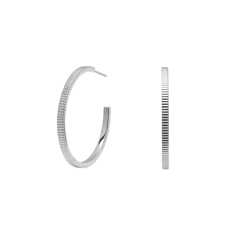 Main Image 1 of Olivia Burton Classic Ladies' Linear Stainless Steel Hoop Earrings