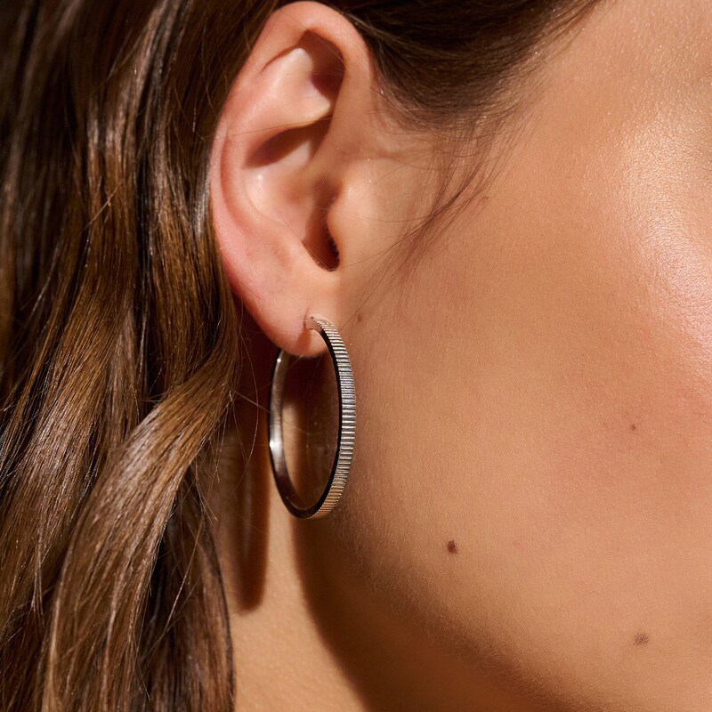 Main Image 3 of Olivia Burton Classic Ladies' Linear Stainless Steel Hoop Earrings