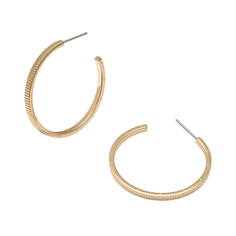 Main Image 4 of Olivia Burton Classic Ladies' Linear Gold Tone Hoop Earrings