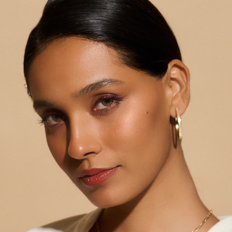 Main Image 5 of Olivia Burton Classic Ladies' Linear Gold Tone Hoop Earrings