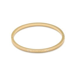 Olivia Burton Classic Linear Ladies' Hinged Gold Tone Bangle