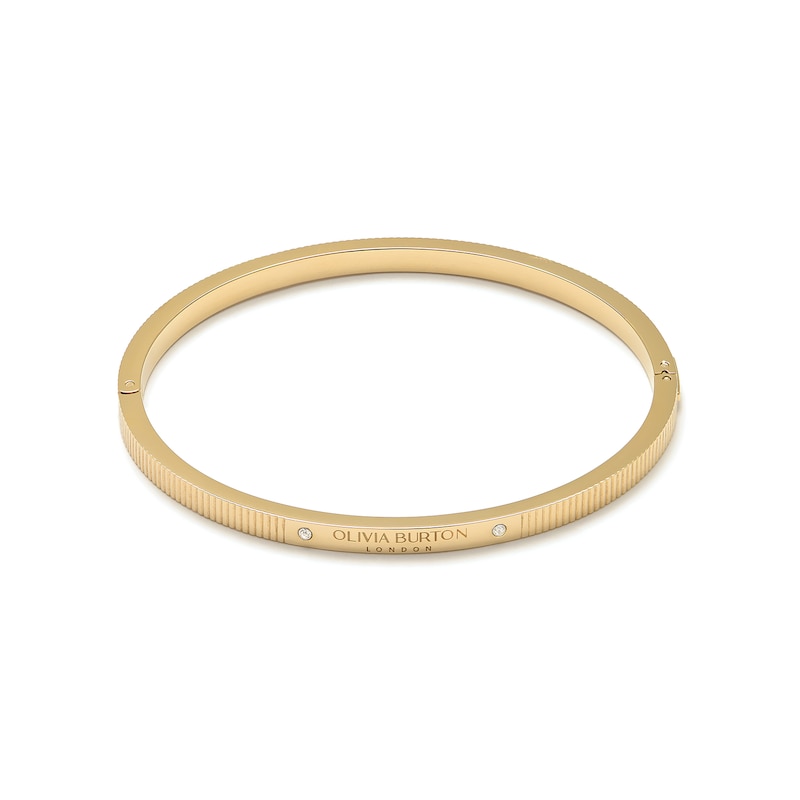 Main Image 1 of Olivia Burton Classic Linear Ladies' Hinged Gold Tone Bangle