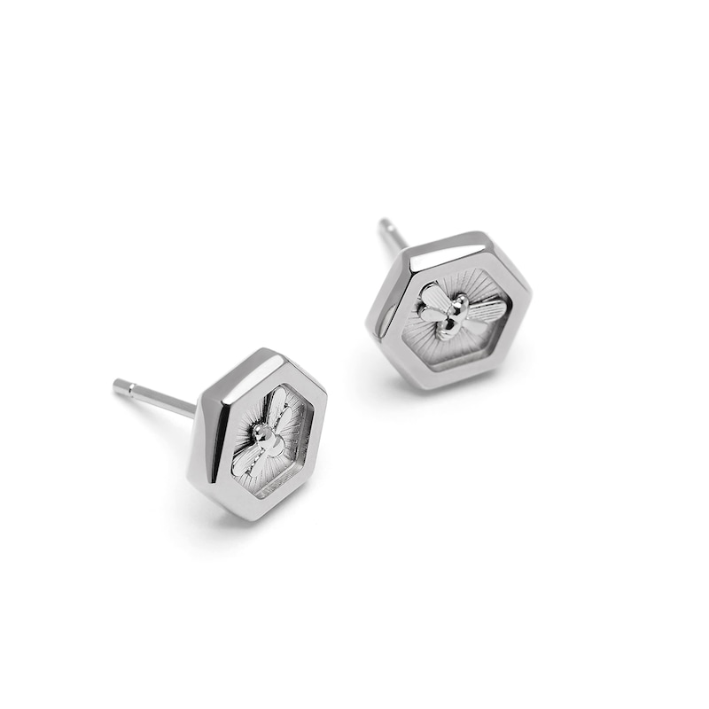 Main Image 2 of Olivia Burton Minima Bee Ladies' Stainless Steel Stud Earrings