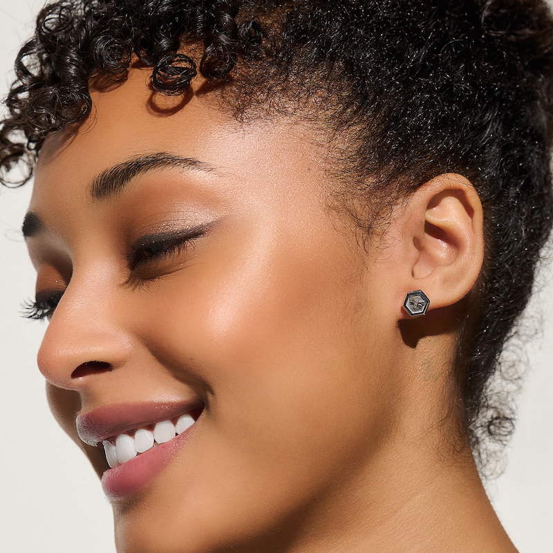 Main Image 3 of Olivia Burton Minima Bee Ladies' Stainless Steel Stud Earrings
