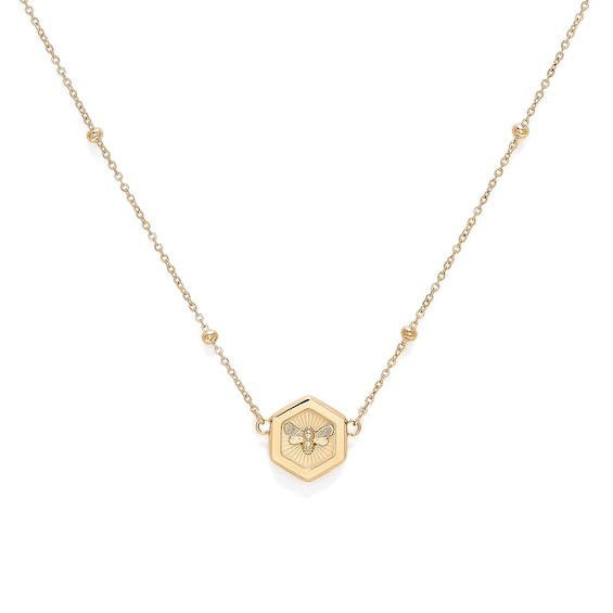 Olivia Burton Minima Bee and Honeycomb Ladies Gold Tone Butt