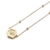 Thumbnail Image 4 of Olivia Burton Minima Bee & Honeycomb Ladies' Gold Tone Butterfly Pendant Necklace