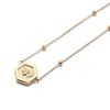 Thumbnail Image 3 of Olivia Burton Minima Bee & Honeycomb Ladies' Gold Tone Butterfly Pendant Necklace