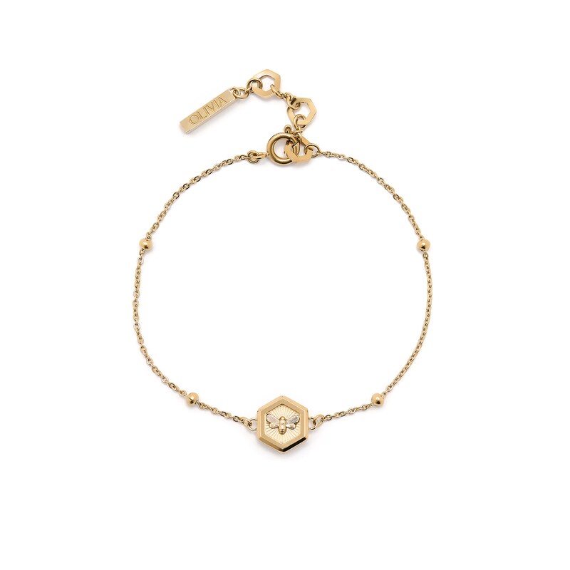 Main Image 1 of Olivia Burton Minima Bee Ladies' Gold IP Bracelet