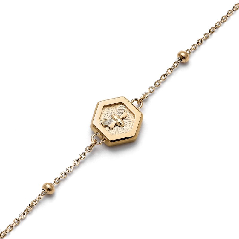 Main Image 4 of Olivia Burton Minima Bee Ladies' Gold IP Bracelet