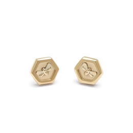 Olivia Burton Minima Bee Ladies' Gold IP Stud Earrings