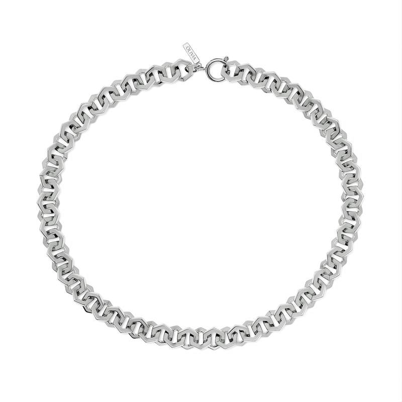 Main Image 2 of Olivia Burton Honeycomb Ladies' Stainless Steel Link Necklace