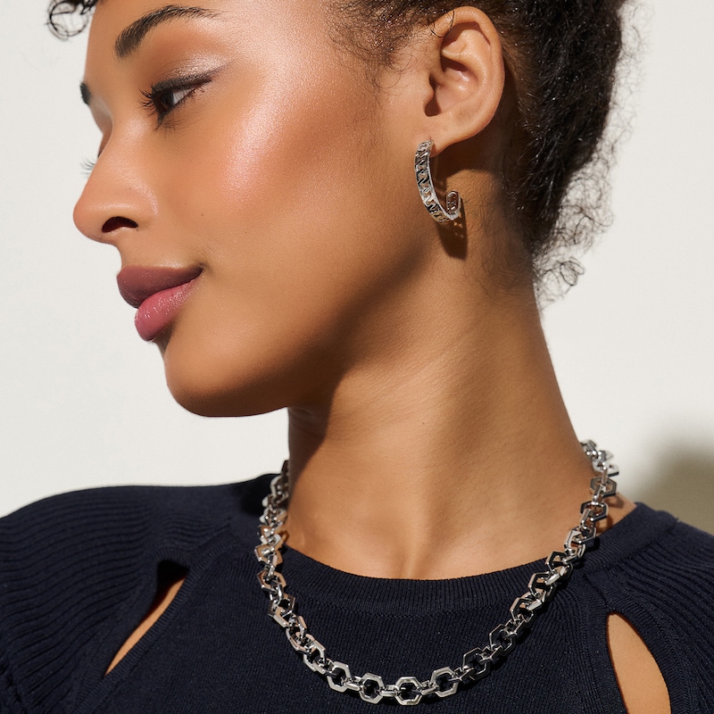 Main Image 5 of Olivia Burton Honeycomb Ladies' Stainless Steel Link Necklace