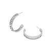 Thumbnail Image 3 of Olivia Burton Honeycomb Ladies' Stainless Steel Link Hoop Earrings
