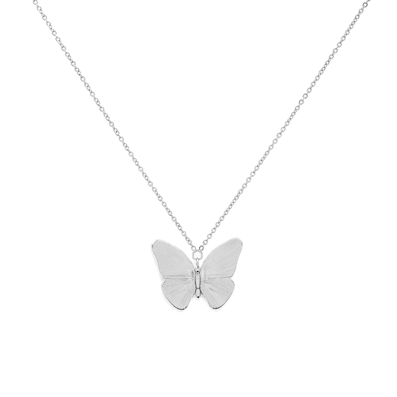 Olivia Burton Ladies' Stainless Steel Butterfly Pendant Necklace