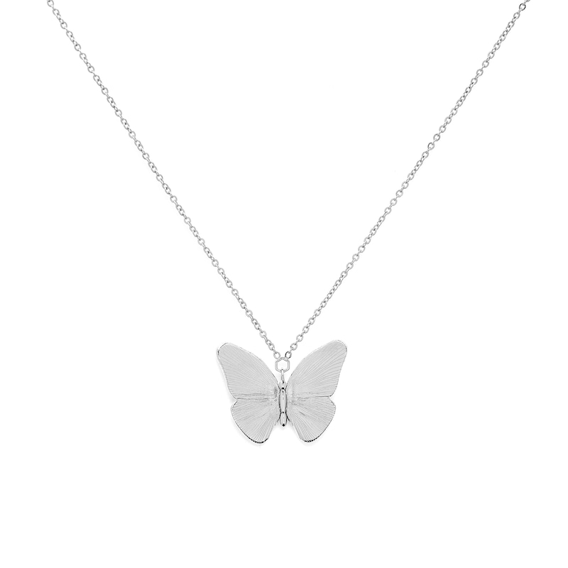 Main Image 1 of Olivia Burton Ladies' Stainless Steel Butterfly Pendant Necklace