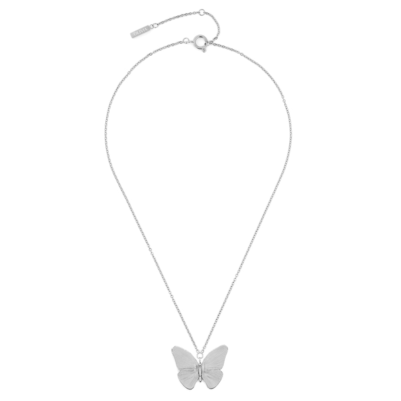 Main Image 2 of Olivia Burton Ladies' Stainless Steel Butterfly Pendant Necklace