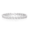 Thumbnail Image 1 of Sterling Silver 0.10ct Diamond Illusion Tennis Bracelet