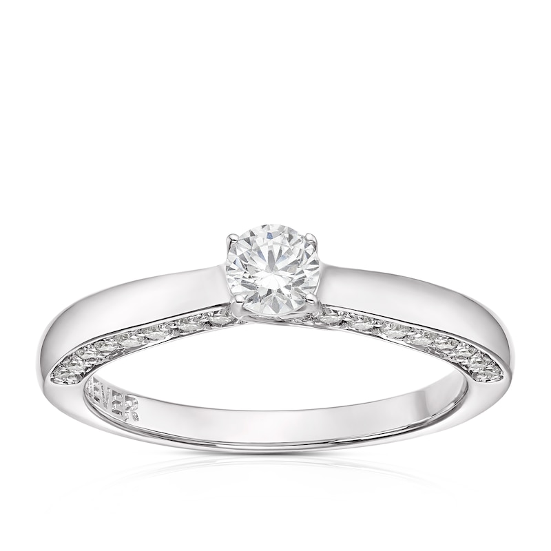 Main Image 1 of The Forever Diamond 9ct White Gold 0.50ct Diamond Solitaire Ring