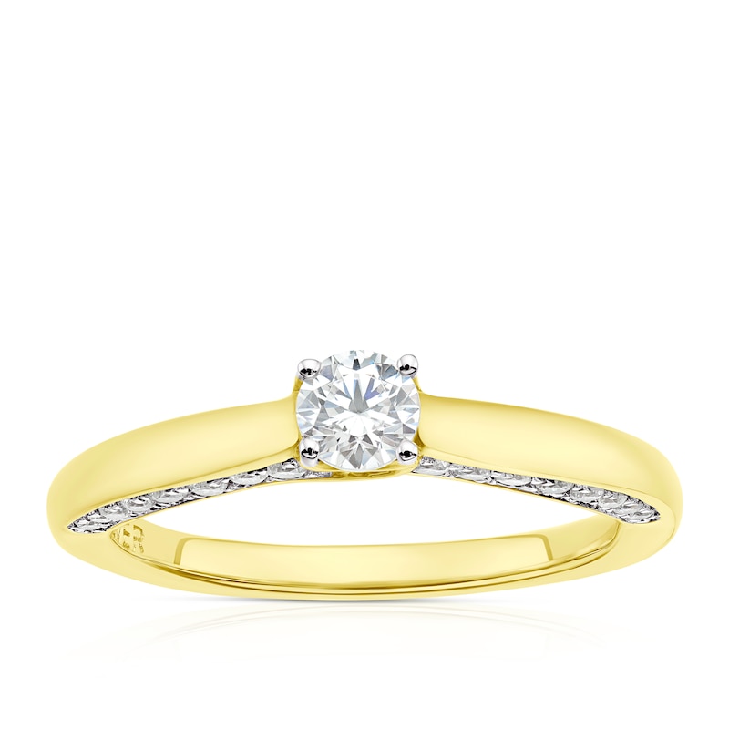 Main Image 1 of The Forever Diamond 9ct Yellow Gold 0.50ct Diamond Solitaire Ring
