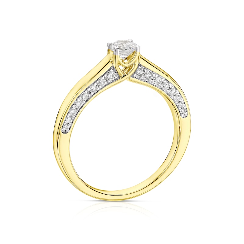 Main Image 3 of The Forever Diamond 9ct Yellow Gold 0.50ct Diamond Solitaire Ring