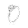 Thumbnail Image 2 of 9ct White Gold 0.25ct Diamond Illusion Set Halo Ring
