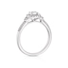 Thumbnail Image 2 of 9ct White Gold Solitaire Round Halo 0.25ct Diamond Ring