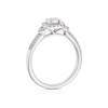 Thumbnail Image 3 of 9ct White Gold 0.25ct Diamond Illusion Set Halo Ring