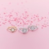 Thumbnail Image 4 of 9ct White Gold 0.25ct Diamond Illusion Set Halo Ring