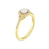 Thumbnail Image 2 of 9ct Yellow Gold 0.25ct Diamond Illusion Set Halo Ring