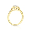 Thumbnail Image 3 of 9ct Yellow Gold 0.25ct Diamond Illusion Set Halo Ring