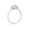 Thumbnail Image 3 of 9ct White Gold 0.20ct Diamond Double Cushion Cluster Ring