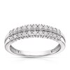 Thumbnail Image 1 of 9ct White Gold Double Row 0.33ct Diamond Eternity Ring