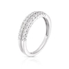 Thumbnail Image 2 of 9ct White Gold Double Row 0.33ct Diamond Eternity Ring