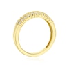 Thumbnail Image 3 of 9ct Yellow Gold Double Row 0.33ct Diamond Eternity Ring